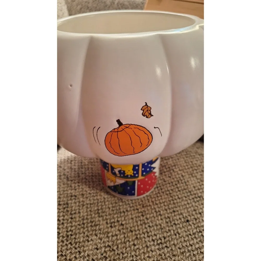 PEANUTS‎ Halloween Serve Candy Bowl Snoopy And Woodstock 9 By 4.5 Inch.